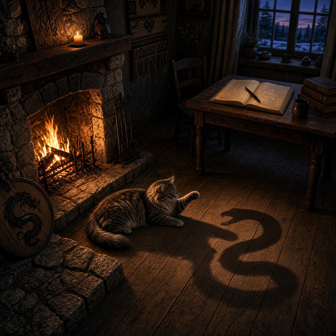 The Cat Beneath the Ledger