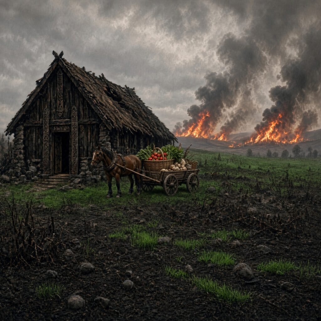 The Green Field After Fire